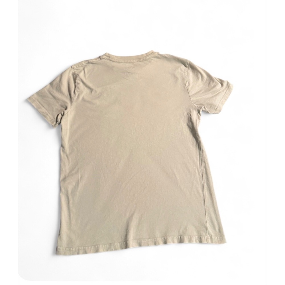 Quiksilver Boys Beige Graphic Logo T-Shirt Size Large 14/16 Short Sleeve Tee - Picture 4 of 7